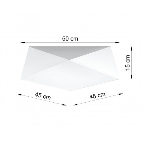Plafonas HEXA 45 baltas - 2 - 71,74 €