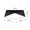 Plafonas HEXA 45 juodas - 2 - 71,74 €