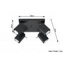 Plafonas MERIDA 4 juodas - 4 - 72,94 €