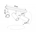 Lubinis šviestuvas DIREZIONE 3 baltas - 4 - 74,92 €