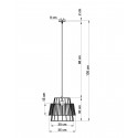 Pakabinamas šviestuvas GATE juodas - 2 - 76,71 €
