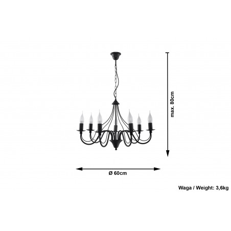 Sietynas MINERWA 7 juodas - 5 - 88,14 €
