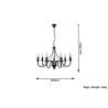 Sietynas MINERWA 7 juodas - 5 - 88,14 €