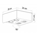 Plafonas STEREO 4 baltas - 4 - 90,31 €