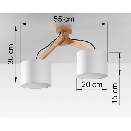 Plafonas LEGNO 2 - 4 - 94,66 €
