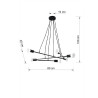 Pakabinamas šviestuvas ASTRAL 6 juodas - 2 - 102,04 €