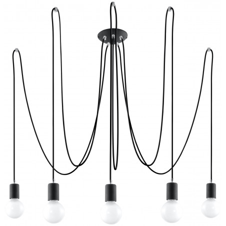 Pakabinamas šviestuvas EDISON 5 juodas - 1 - 104,18 €