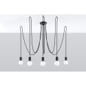 Pakabinamas šviestuvas EDISON 5 juodas - 2 - 104,18 €