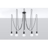 Pakabinamas šviestuvas EDISON 5 juodas - 2 - 104,18 €
