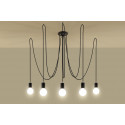Pakabinamas šviestuvas EDISON 5 juodas - 3 - 104,18 €