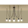 Pakabinamas šviestuvas EDISON 5 juodas - 3 - 104,18 €