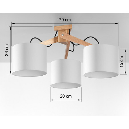 Plafonas LEGNO 3 - 4 - 130,52 €