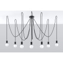 Pakabinamas šviestuvas EDISON 7 juodas - 2 - 131,51 €