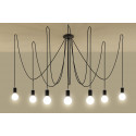 Pakabinamas šviestuvas EDISON 7 juodas - 3 - 131,51 €