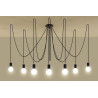 Pakabinamas šviestuvas EDISON 7 juodas - 3 - 131,51 €