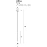 Pakabinamas šviestuvas COFFEE BLACK mažas - 4 - 60,23 €