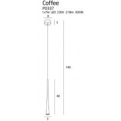 Pakabinamas šviestuvas COFFEE mažas - 5 - 67,20 €