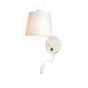 Sieninis šviestuvas CHICAGO LED baltas su baltu gaubtu - 1 - 88,60 €