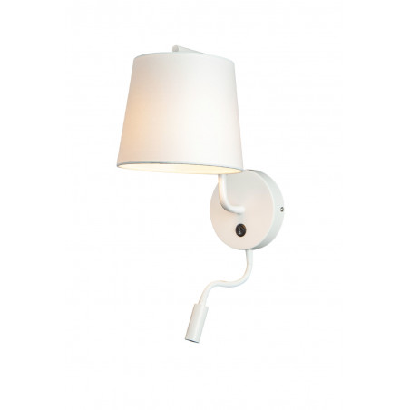 Sieninis šviestuvas CHICAGO LED baltas su baltu gaubtu - 1 - 88,60 €