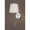 Sieninis šviestuvas CHICAGO LED CHROM su baltu gaubtu - 2 - 88,60 €