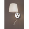 Sieninis šviestuvas CHICAGO LED CHROM su baltu gaubtu - 2 - 88,60 €