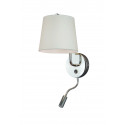 Sieninis šviestuvas CHICAGO LED CHROM su baltu gaubtu - 1 - 88,60 €