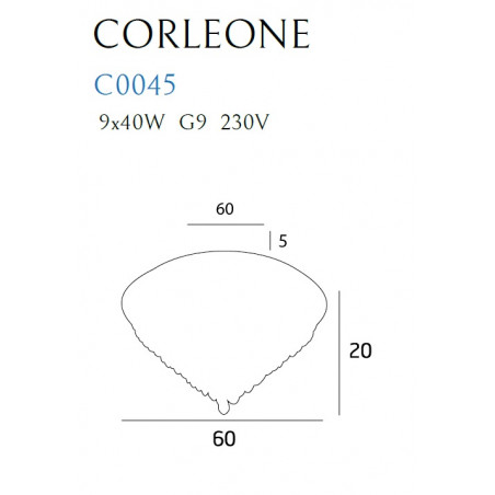 Plafonas CORLEONE 60 cm - 2 - 527,43 €