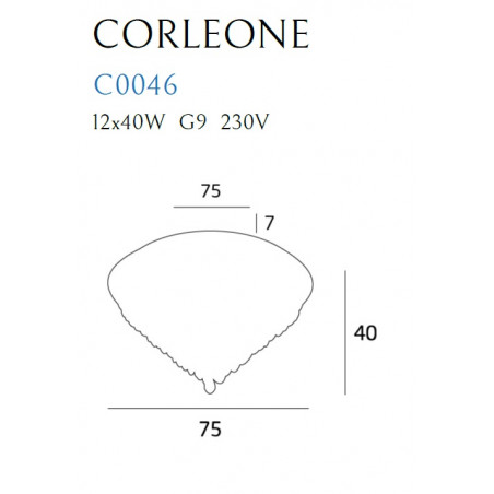 Plafonas CORLEONE 75 cm - 2 - 927,88 €