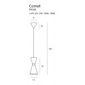 Pakabinamas šviestuvas CORNET 1 LED - 5 - 92,78 €