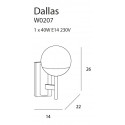 Sieninis šviestuvas DALLAS - 3 - 122,09 €