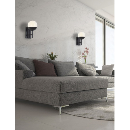 Sieninis šviestuvas DALLAS juodas - 2 - 122,09 €