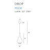 Pakabinamas šviestuvas DROP CHROM - 4 - 145,12 €