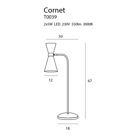 Stalinė lempa CORNET LED - 4 - 190,93 €