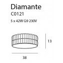 Plafonas DIAMANTE mažas 38 cm - 2 - 225,34 €