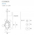 Pakabinamas šviestuvas COSMOS - 4 - 230,23 €