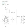 Pakabinamas šviestuvas COSMOS - 4 - 230,23 €