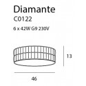 Plafonas DIAMANTE didelis 46 cm - 3 - 285,34 €