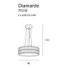 Pakabinamas šviestuvas DIAMANTE didelis 46 cm - 4 - 321,16 €