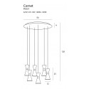 Pakabinamas šviestuvas CORNET 6 LED - 5 - 511,38 €