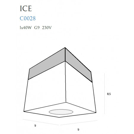 Lubinis šviestuvas ICE MINI PL - 3 - 74,42 €
