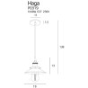 Pakabinamas šviestuvas HAGA žalvario spalvos - 2 - 78,60 €