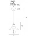 Pakabinamas šviestuvas HAGA CHROM - 2 - 78,60 €