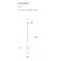 Pakabinamas šviestuvas GOLDEN balta - 3 - 86,04 €