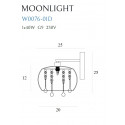 Sieninis šviestuvas MOONLIGHT - 2 - 86,97 €
