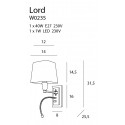 Sieninis šviestuvas LORD - 3 - 103,72 €