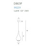 Pakabinamas šviestuvas DROP baltas - 3 - 109,76 €