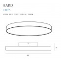Lubinis šviestuvas HARD - 3 - 113,95 €