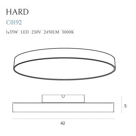 Lubinis šviestuvas HARD - 3 - 113,95 €