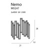 Sieninis šviestuvas NEMO - 4 - 120,93 €