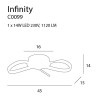 Plafonas INFINITY - 3 - 132,08 €
